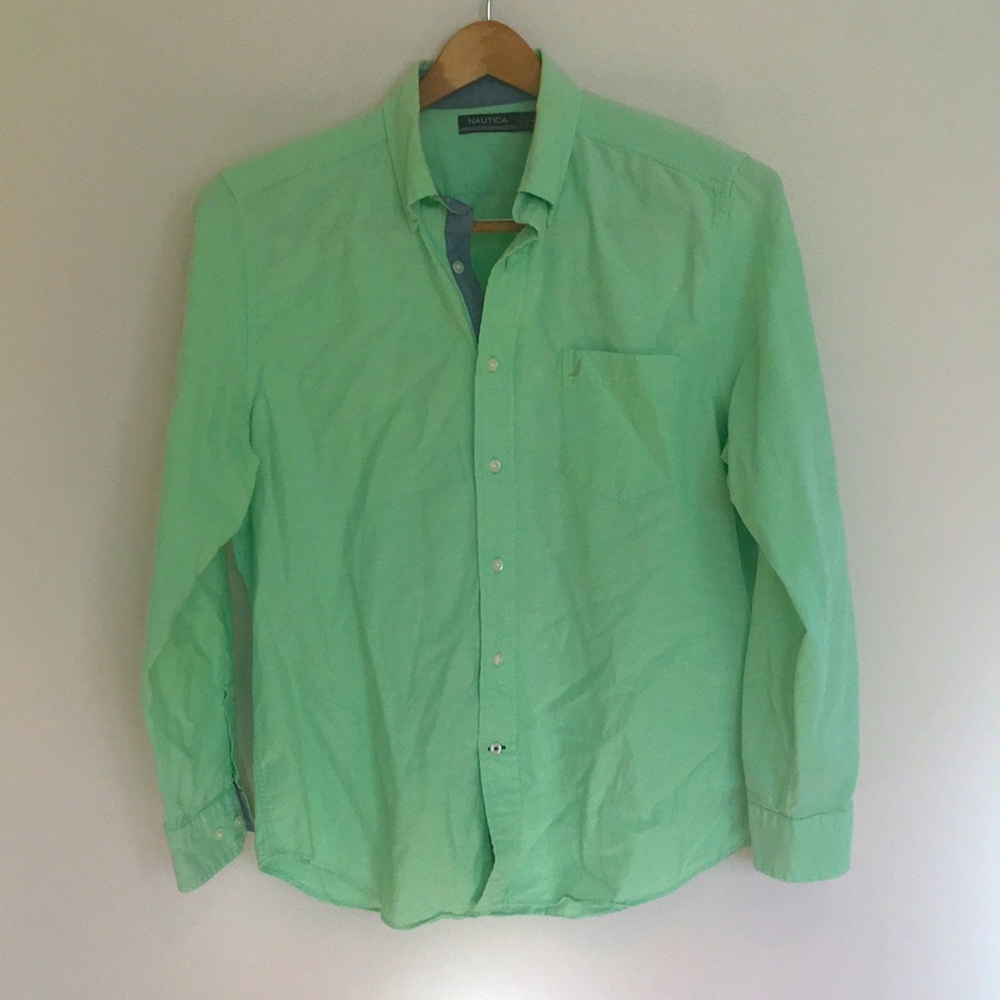 Men’s seafoam button down